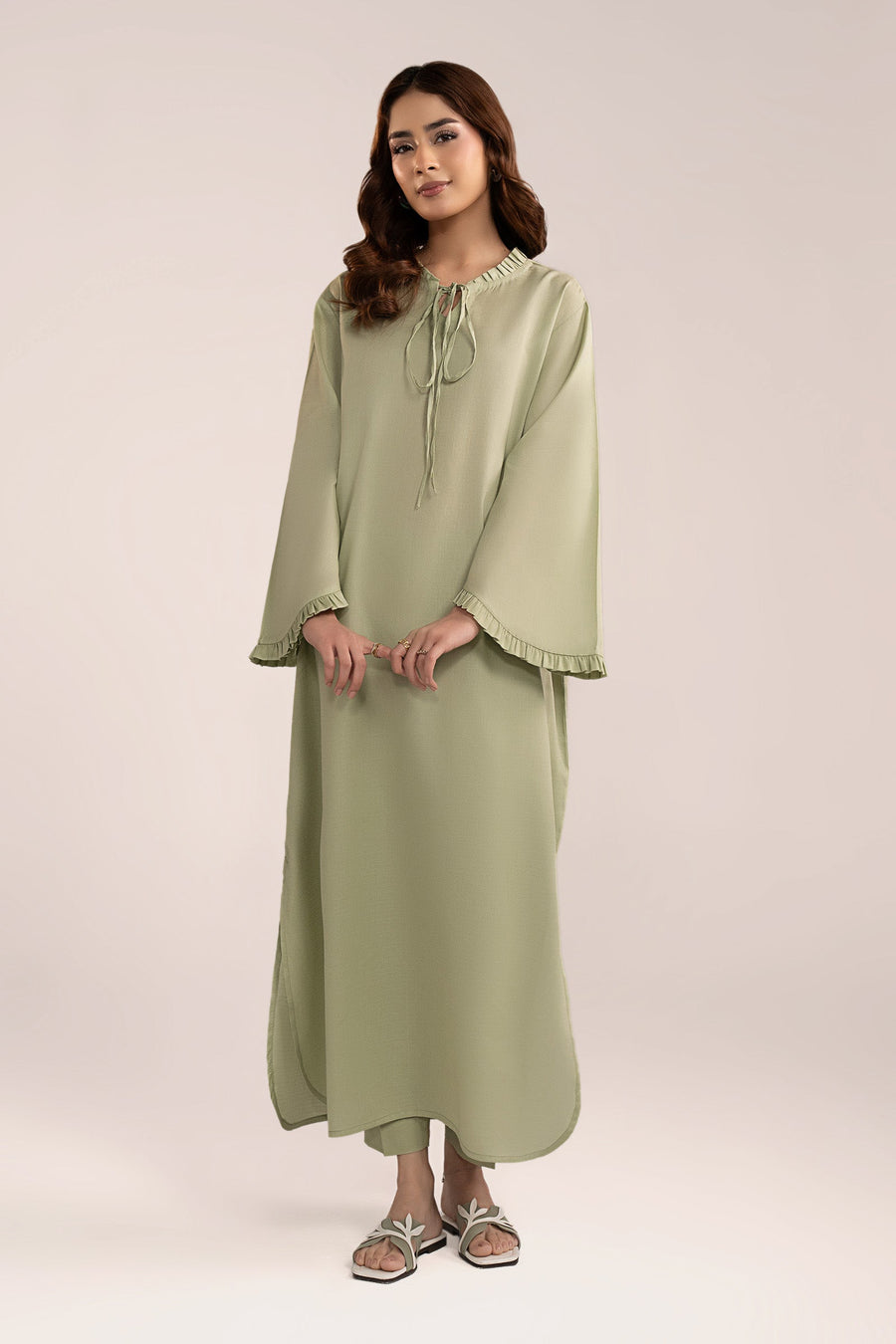 2 Pc Dyed Dobby Cotton Suit