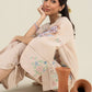 2 Pc Embroidered Slub Lawn Suit
