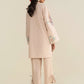 2 Pc Embroidered Slub Lawn Suit