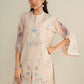 2 Pc Embroidered Slub Lawn Suit