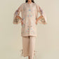 2 Pc Embroidered Slub Lawn Suit