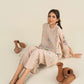 2 Pc Embroidered Slub Lawn Suit