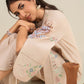 2 Pc Embroidered Slub Lawn Suit