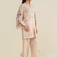 2 Pc Embroidered Slub Lawn Suit