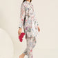 2 Pc Printed Dobby Suit