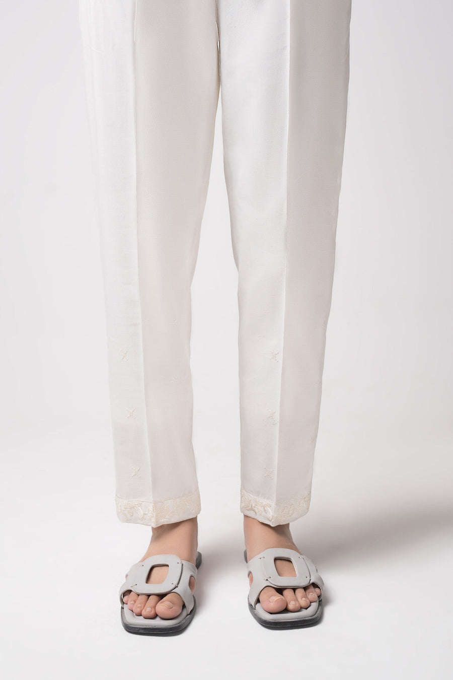 Embroidered Cambric Trouser