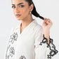 Embroidered Slub Lawn Shirt
