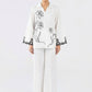 Embroidered Slub Lawn Shirt