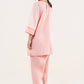 2 Pc Embroidered Cotton Chambray Suit