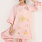 2 Pc Embroidered Cotton Chambray Suit