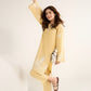 2 Pc Embroidered Cotton Chambray Suit