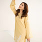 2 Pc Embroidered Cotton Chambray Suit
