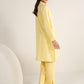 2 Pc Embroidered Cotton Stripe Suit
