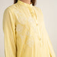 2 Pc Embroidered Cotton Stripe Suit