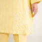 2 Pc Embroidered Cotton Stripe Suit