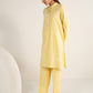 2 Pc Embroidered Cotton Stripe Suit