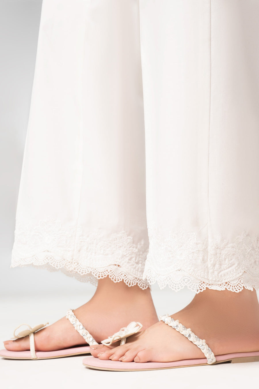 Embroidered Cambric Trouser