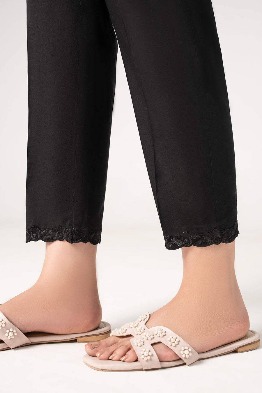 Embroidered Cambric Trouser