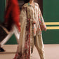 3 Pc Unstitched Embroidered Linen Suit