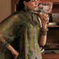 3 Pc Unstitched Embroidered Linen Suit
