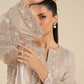 3 Pc Embroidered Two Tone Silk Suit
