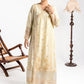 2 Pc Embroidered Raw Silk Suit
