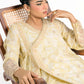 2 Pc Embroidered Raw Silk Suit