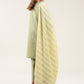 3 Pc Embroidered Two Tone Silk Suit