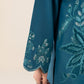 2 Pc Embroidered Raw Silk Suit
