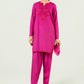 2 Pc Embellished Rawsilk Suit
