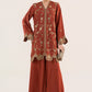 2 Pc Embroidered Georgette Suit