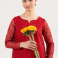 2 Pc Embroidered Organza Suit