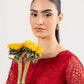 2 Pc Embroidered Organza Suit