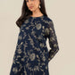 2 Pc Embroidered Cotton Net Suit