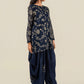 2 Pc Embroidered Cotton Net Suit
