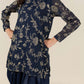 2 Pc Embroidered Cotton Net Suit
