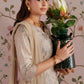 2 Pc Embellished Bamberg Raw Silk Suit