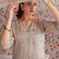 2 Pc Embellished Bamberg Raw Silk Suit