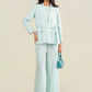 2 Pc Dyed Cotton Chambray Suit