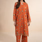 2 Pc Printed Slub Khaddar Suit
