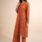 2 Pc Printed Slub Khaddar Suit