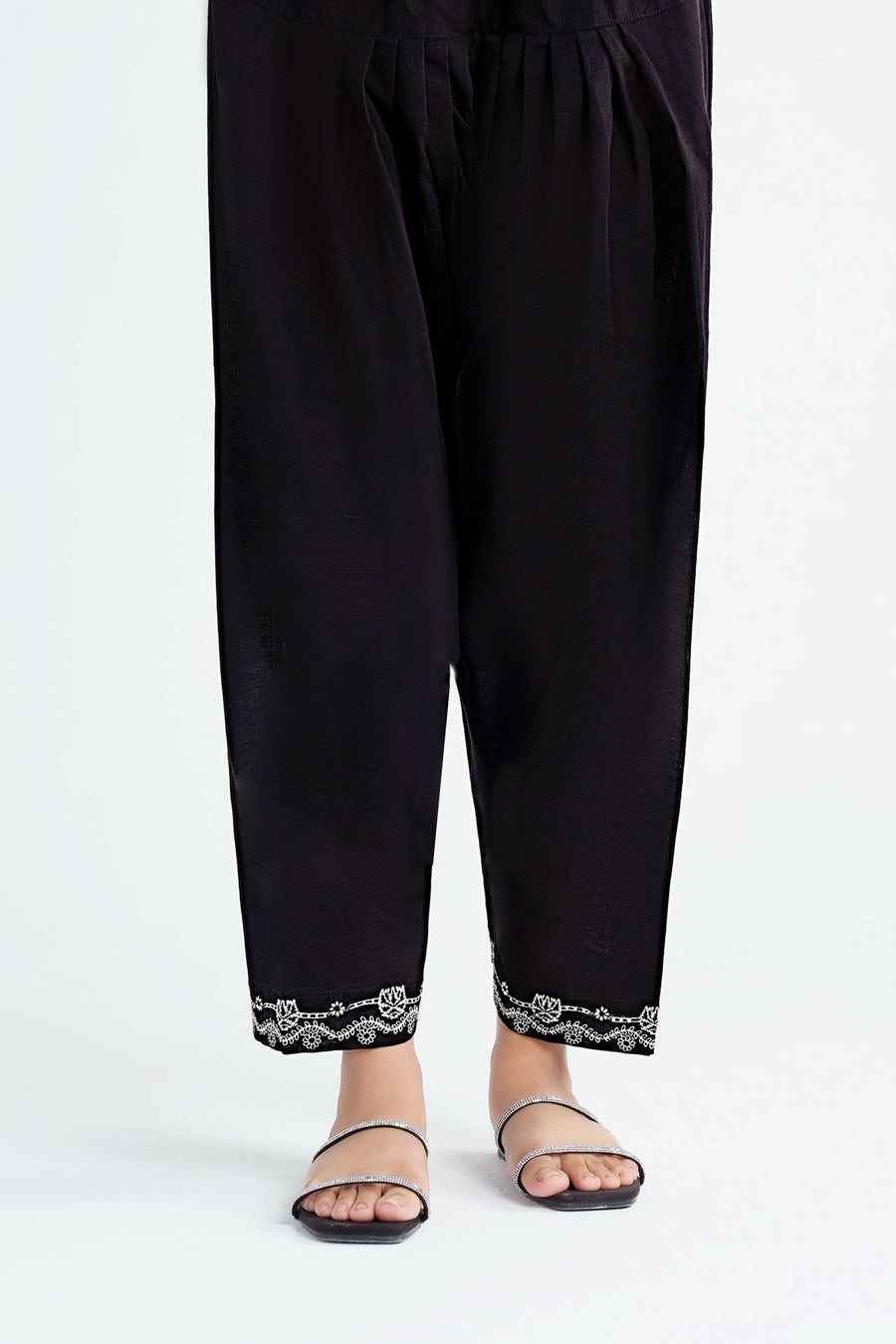 Embroidered Cambric Shalwar