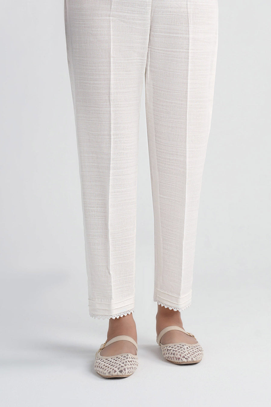 Dyed Slub Khaddar Trouser