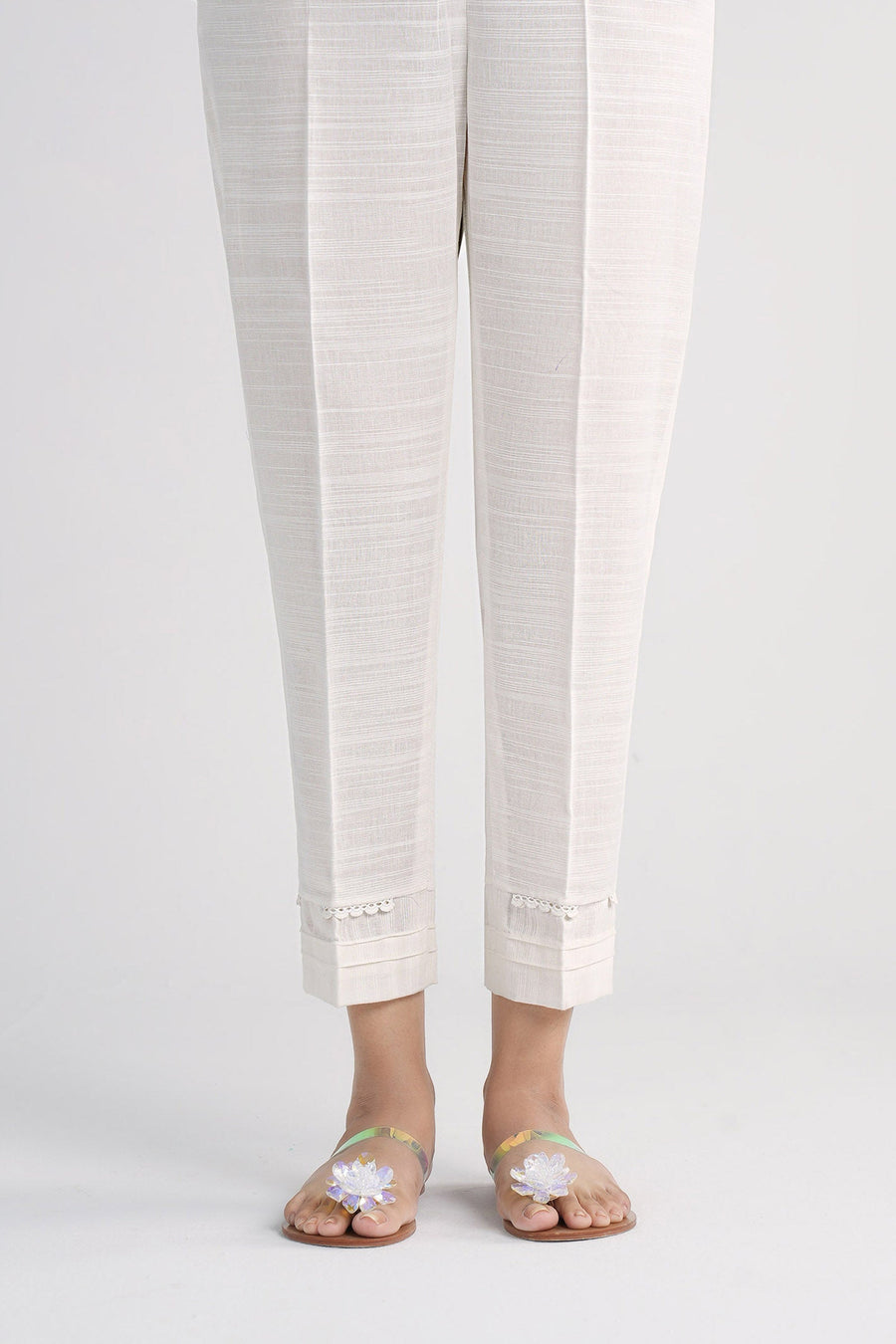 Dyed Slub Khaddar Trouser