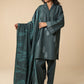 3 Pc Embroidered Crosshatch Suit