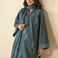 3 Pc Embroidered Crosshatch Suit