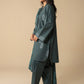 3 Pc Embroidered Crosshatch Suit