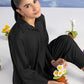 2 Pc Dyed Rib Karandi Suit