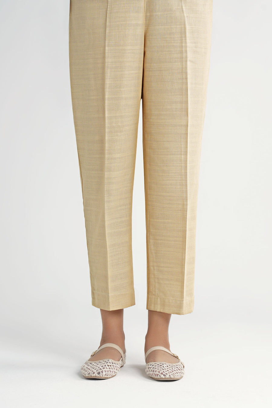 Dyed Slub Khaddar Trouser