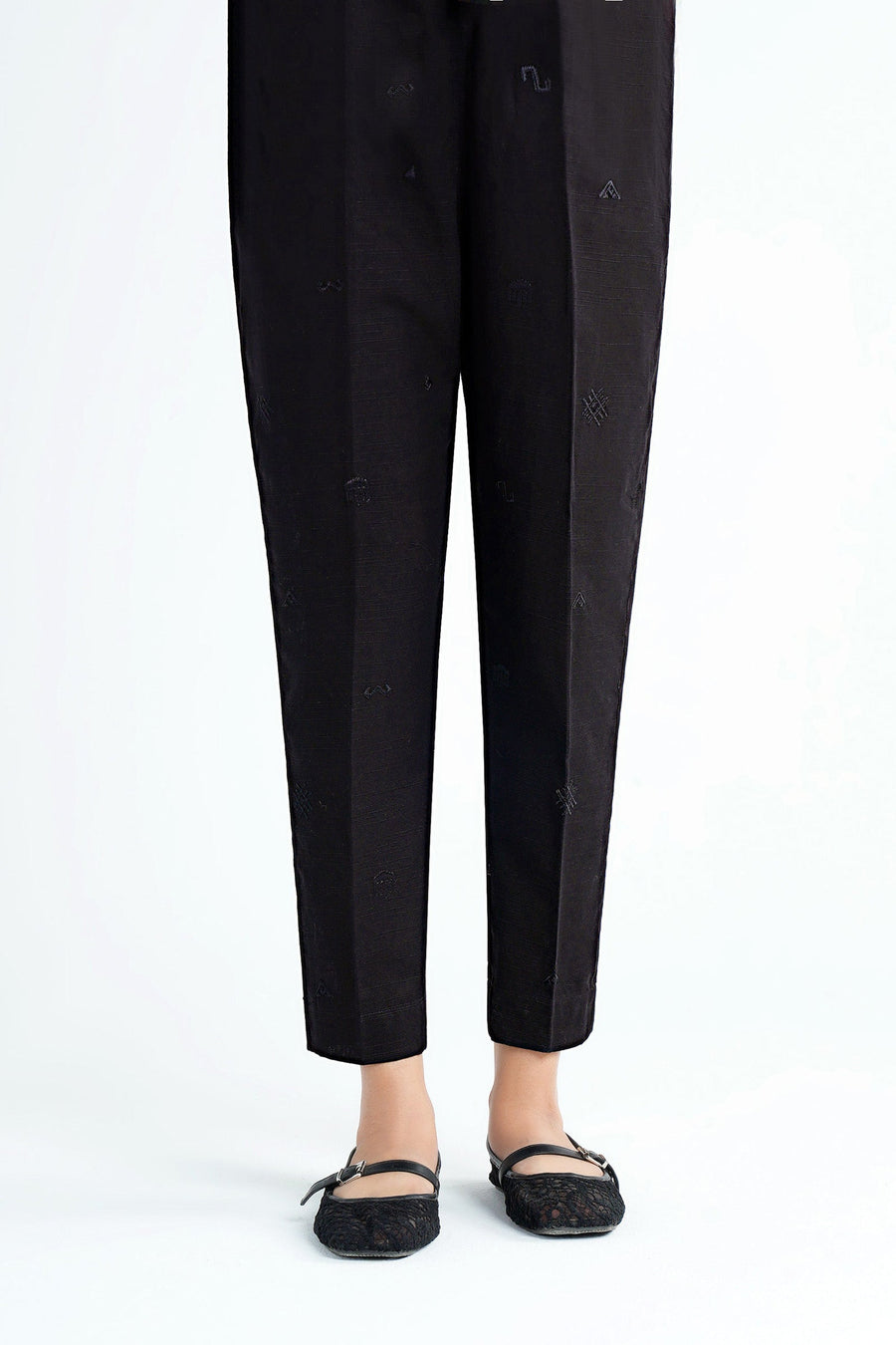Dyed Slub Khaddar Trouser